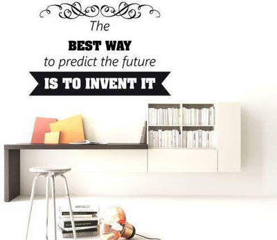 42% OFF on Hoopoe Decor Best way to predict future Wall Sticker Pack of 1