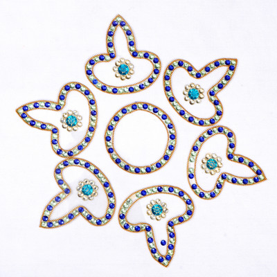 58% OFF on Amba Handicraft Blue Kundan Diya Rangoli Acrylic Sheet Sticker 58% OFF on Amba Handicraft Blue Kundan Diya Rangoli Acrylic Sheet Sticker