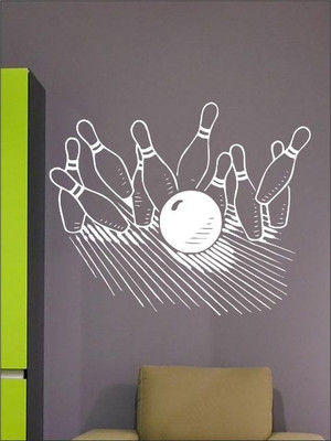 80% OFF on Wall1ders Bowling PVC Vinyl Sticker Sticker Pack of 1