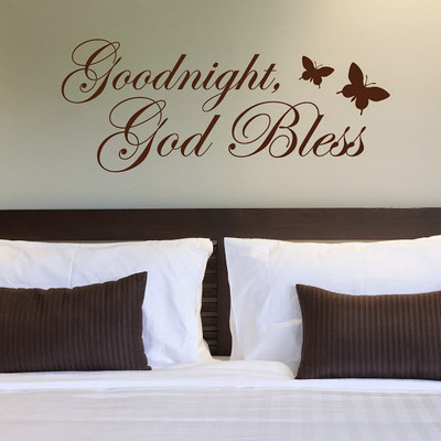 62% OFF on DeStudio Goodnight God Bless Decal Wall Sticker Sticker
