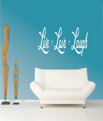 50% OFF on Ritzy Love Life Laugh Living Room Wall Quotes Wall Decal Sticker