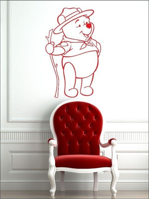 80% OFF on Wall1ders Winnie The Pooh PVC Vinyl Sticker Sticker Pack of 1