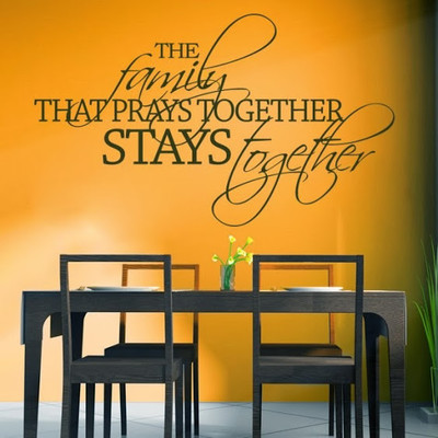 84% OFF on DeStudio DeStudio Family That Prayers One Wall Stickers Size JUMBO WALL STICKER Sticker