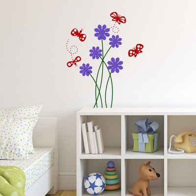 Chipakk Butterfly on flower - Red Medium Pigmented Polyvinyl Films Imported Sticker Chipakk Butterfly on flower - Red Medium Pigmented Polyvinyl Films Imported Sticker