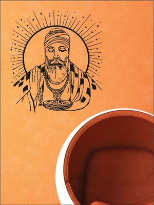 84% OFF on Wall1ders Guru Nanak PVC Vinyl Sticker Sticker Pack of 1