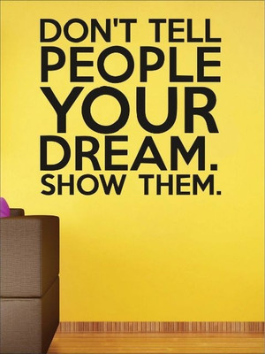 61% OFF on Wall1ders Your Dream PVC Vinyl Sticker Sticker Pack of 1