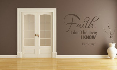 50% OFF on DeStudio DeStudio Faith I don't believe One Wall Stickers Size MEGA WALL STICKER Sticker