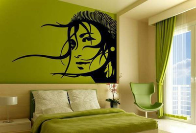 40% OFF on Hoopoe Decor Girl is watching Wall Sticker Pack of 1