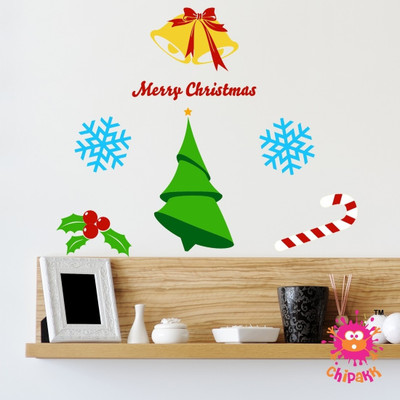 25% OFF on Chipakk Christmas Theme Set Medium Pigmented Polyvinyl Sticker