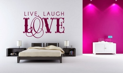 50% OFF on DeStudio DeStudio Live, Laugh, Love One Wall Stickers Size GIANT WALL STICKER Sticker