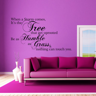 40% OFF on Creative Width Decor Humble As Grass Vinyl Sticker Sticker Pack of 1