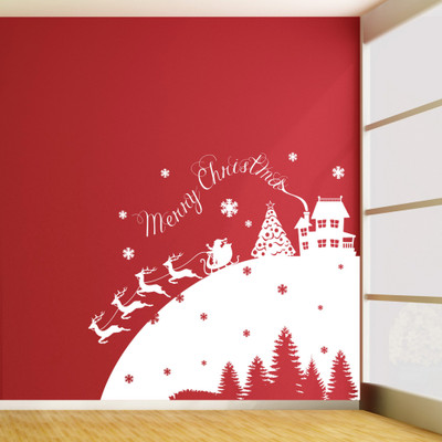 40% OFF on Creative Width Decor Christmas With Santa Vinyl Sticker Sticker Pack of 1 40% OFF on Creative Width Decor Christmas With Santa Vinyl Sticker Sticker Pack of 1
