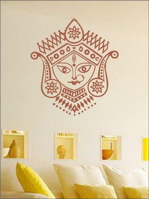 80% OFF on Wall1ders Nav Durga PVC Vinyl Sticker Sticker Pack of 1