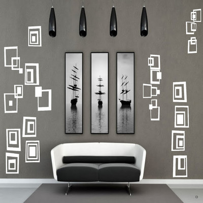75% OFF on DeStudio Cool Cubes Color White Size 90cms X 60 Cms Wall Sticker