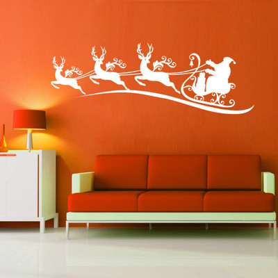 30% OFF on Creative Width Decor Hey Santa Vinyl Sticker Sticker Pack of 1