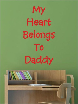 82% OFF on Wall1ders Belongs To Daddy PVC Vinyl Sticker Sticker Pack of 1