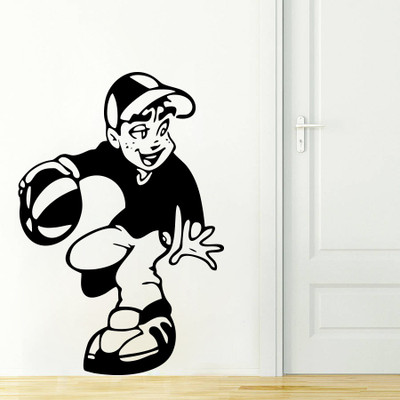 69% OFF on D��cor Kafe Decal Style Boy Playing Basket Wall Sticker Tiny Size-13*19 Inch Wall Sticker Sticker Pack of 1 69% OFF on D��cor Kafe Decal Style Boy Playing Basket Wall Sticker Tiny Size-13*19 Inch Wall Sticker Sticker Pack of 1