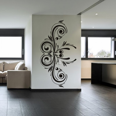 76% OFF on DeStudio Side Floral One Size Large WALL STICKER Sticker