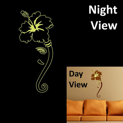 24% OFF on Chipakk Ganesha 3 Wall Decal Glow In The Dark Pigmented Polyvinyl Films Imported Sticker