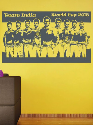 82% OFF on Wall1ders Team India PVC Vinyl Sticker Sticker Pack of 1