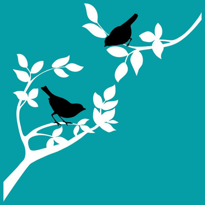 25% OFF on Chipakk Black White 04 Branch Decal Pigmented Polyvinyl Sticker