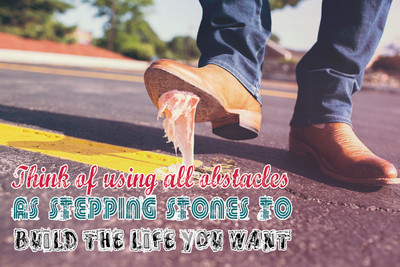 16% OFF on Awesome Quote On Obstacles Poster Paper Print