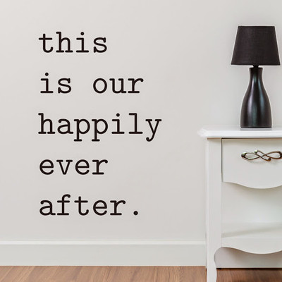 50% OFF on DeStudio Love Quote Fairytale Family Home Color Black Size 150 X 60 Cms Wall Sticker