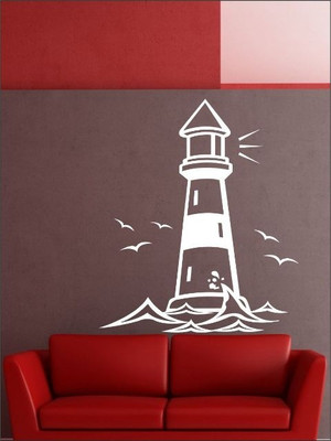 26% OFF on Wall1ders Light House PVC Vinyl Sticker Pack of 1