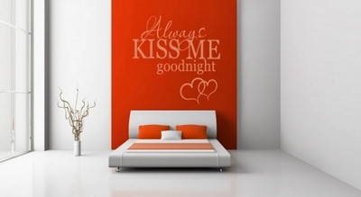 80% OFF on DeStudio DeStudio Always Kiss Me Goodnight One Wall Stickers Size SUPER WALL STICKER Sticker