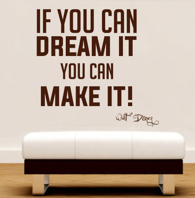 85% OFF on D��cor Kafe Decal Style Dream Make it Wall Art Medium Size-26*25 Inch Wall Sticker Sticker Pack of 1 85% OFF on D��cor Kafe Decal Style Dream Make it Wall Art Medium Size-26*25 Inch Wall Sticker Sticker Pack of 1