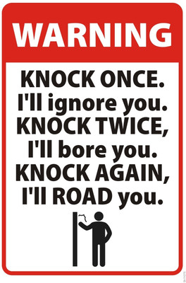 16% OFF on Quote For Knock On The Door Poster Paper Print