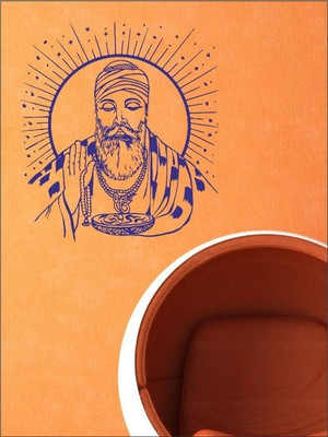 Wall1ders Guru Nanak PVC Vinyl Sticker Sticker Pack of 1