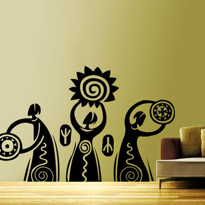 50% OFF on DeStudio DeStudio Dancing Tribals Wall Stickers Size GIANT WALL STICKER Sticker