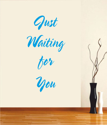 50% OFF on Ritzy Waiting For You Living Room Wall Quotes Wall Decal Sticker