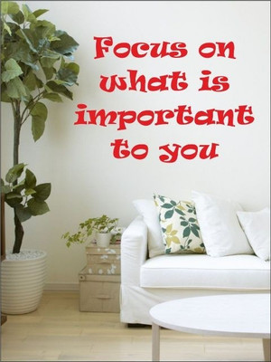 71% OFF on Wall1ders Focus PVC Vinyl Sticker Pack of 1