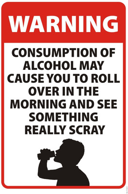 16% OFF on Awesome Quote On Alchohol Consumption Poster Paper Print