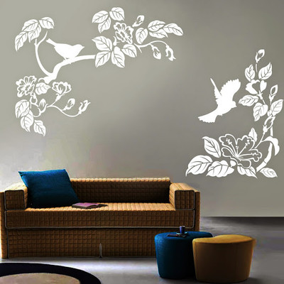 87% OFF on DeStudio Blooming Birds One Size Tiny Wall Sticker