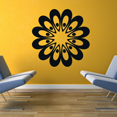 50% OFF on DeStudio DeStudio Flower Head Floral Circle1 Wall Stickers Size GIANT WALL STICKER Sticker