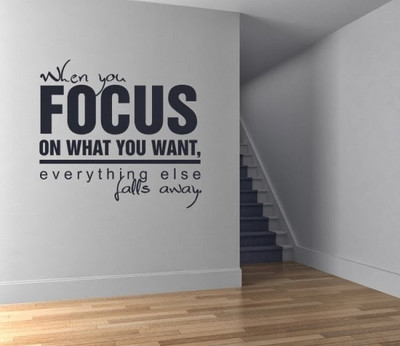 50% OFF on DeStudio DeStudio When You Focus On One Wall Stickers Size GIANT WALL STICKER Sticker