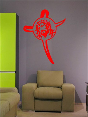 77% OFF on Wall1ders Jesus Cross Sticker Sticker Pack of 1