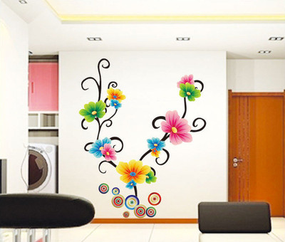 33% OFF on Pindia Multicolor Flowers Wall Sticker 33% OFF on Pindia Multicolor Flowers Wall Sticker