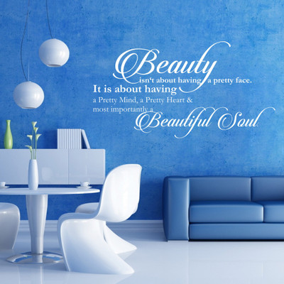 40% OFF on Creative Width Decor Beautiful Soul Vinyl Sticker Sticker Pack of 1