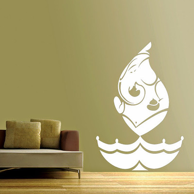 50% OFF on DeStudio DeStudio Ganesha In Flame One Wall Stickers Size SUPER WALL STICKER Sticker