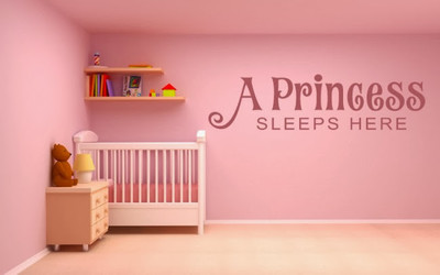 76% OFF on DeStudio DeStudio A Princess Sleeps Here Bold Wall Stickers Size LARGE WALL STICKER Sticker