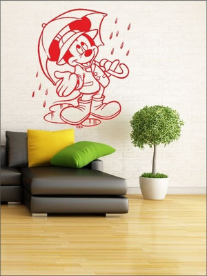 87% OFF on Wall1ders Micky In The Rain PVC Vinyl Sticker Pack of 1 87% OFF on Wall1ders Micky In The Rain PVC Vinyl Sticker Pack of 1