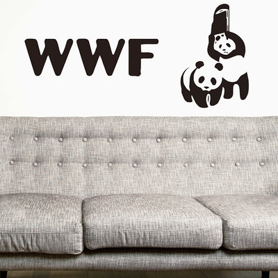 50% OFF on DeStudio Wwf Panda Nature World Four Wall Sticker Sticker