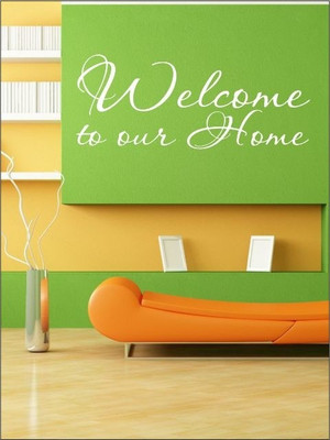 71% OFF on Wall1ders Welcome Home PVC Vinyl Sticker Sticker Pack of 1