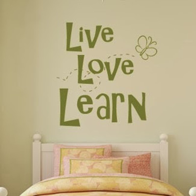50% OFF on DeStudio DeStudio Live Love Learn Quote Wall Wall Stickers Size GIANT WALL STICKER Sticker