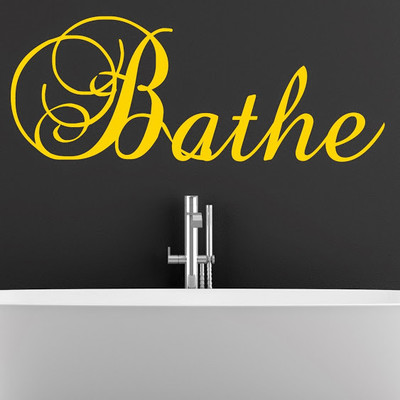 50% OFF on DeStudio Bathe Relax Two Color Yellow Size 135 X 60 Cms Wall Sticker