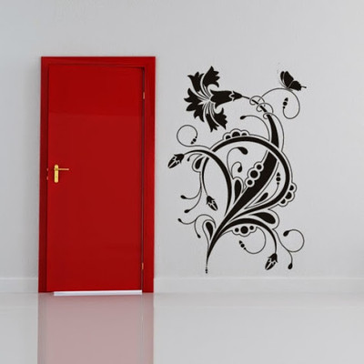 50% OFF on DeStudio Floral Design Sticker Wall One Size Giant WALL STICKER Sticker